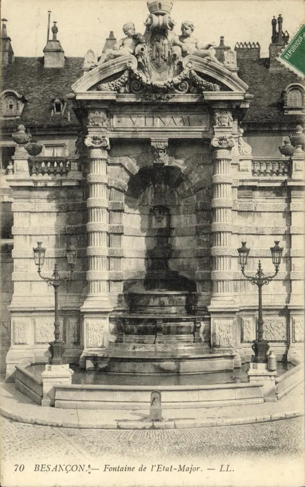 Besançon — Fontaine de l'État-Major — LL. n°70 - Vorderseite