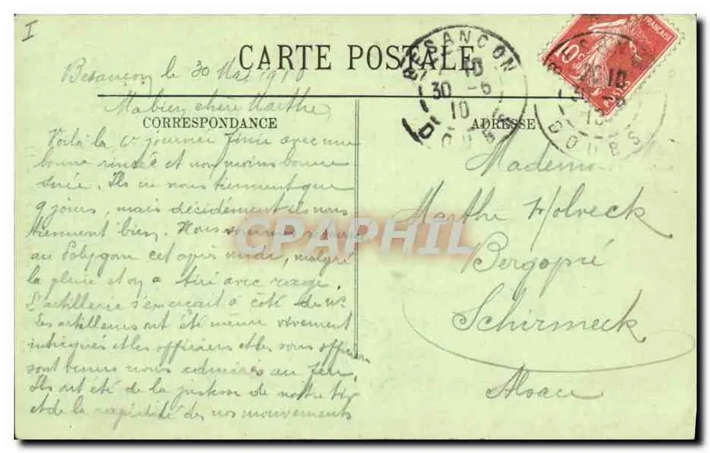 Besançon — Estátua do Cardeal de Granvelle — LL. - Verso