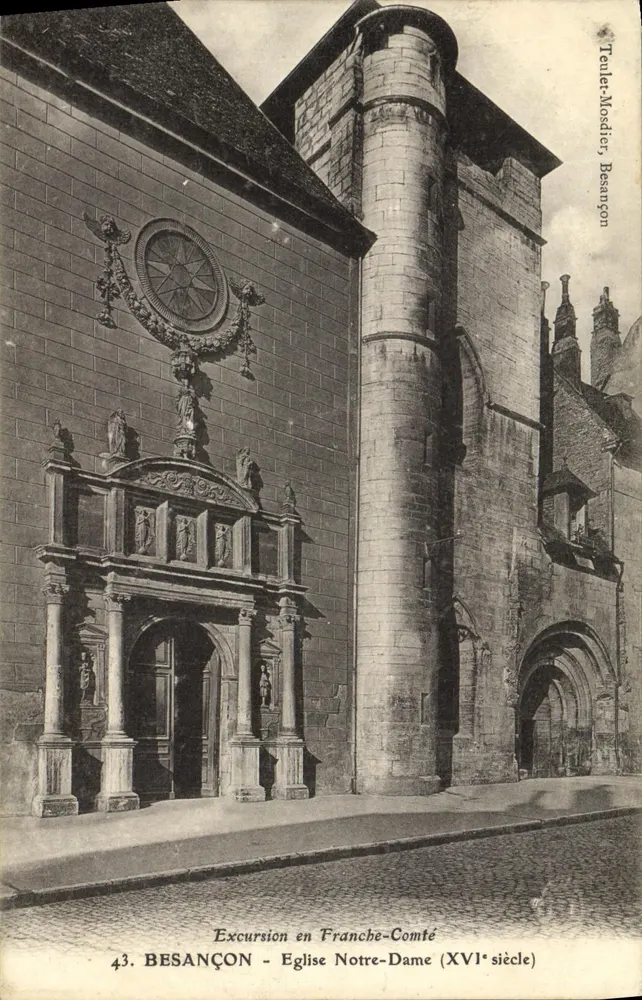 Besançon — Igreja de Nossa Senhora (século XVI) — Tenler-Mostier, Besançon, n°43 - Frente