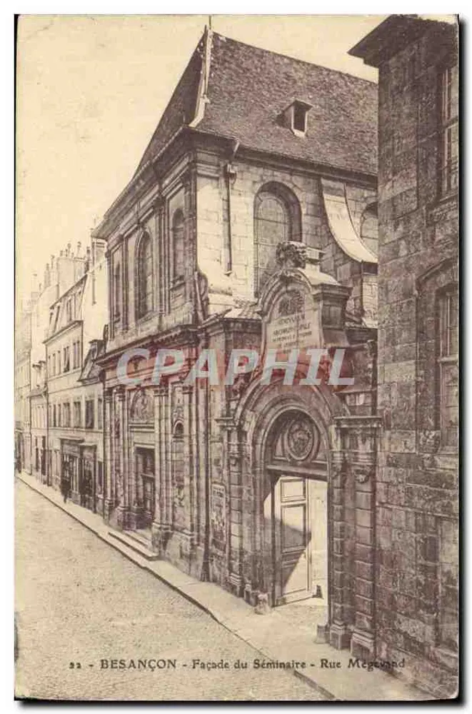 Besançon — Fassade des Seminariums — Rue Mégevand - Vorderseite