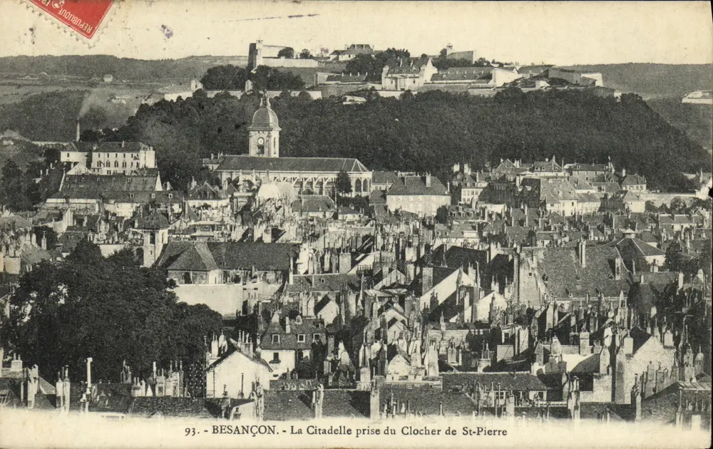 Besançon - Die Citadel vom Turm der St-Pierre — unbekannter Verlag, Nr. 93 - Vorderseite