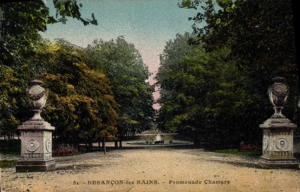 Besançon-les Bains — Promenade Chamars — Edições L. M. Besançon - Frente