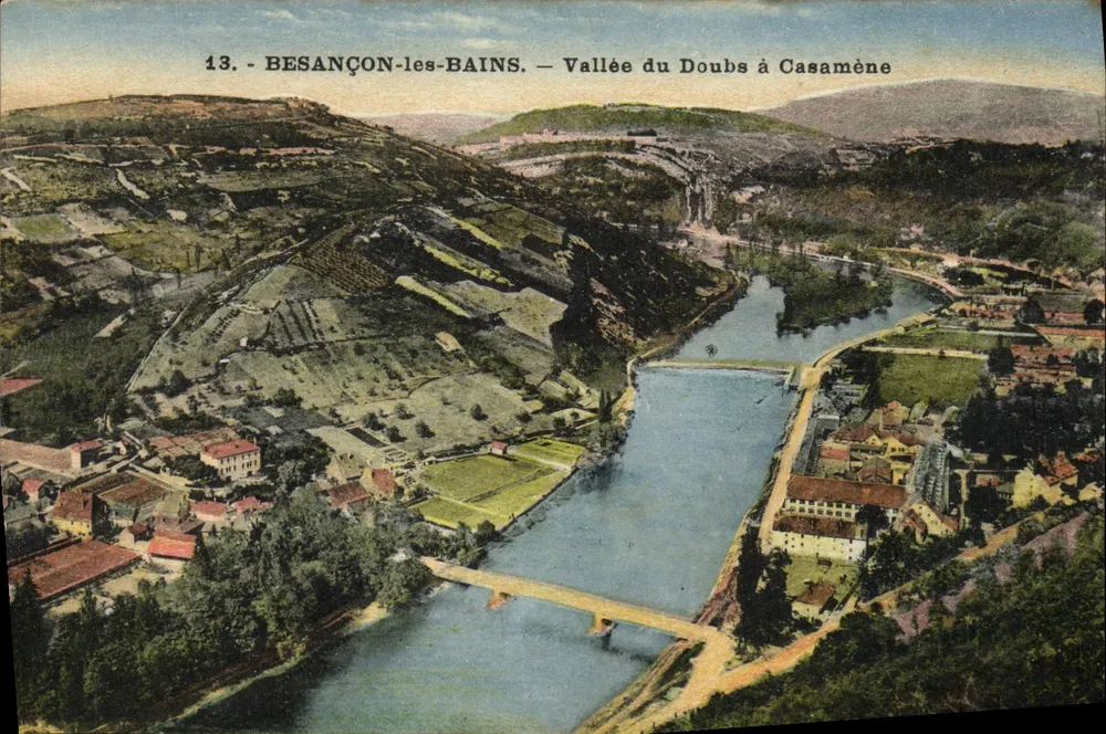 Besançon-les-Bains — Tal des Doubs bei Casamène - Vorderseite