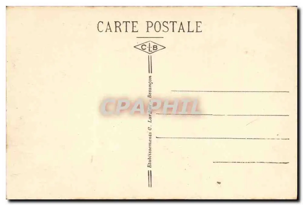 Besançon-les-Bains — Tal des Doubs bei Casamène - Rückseite