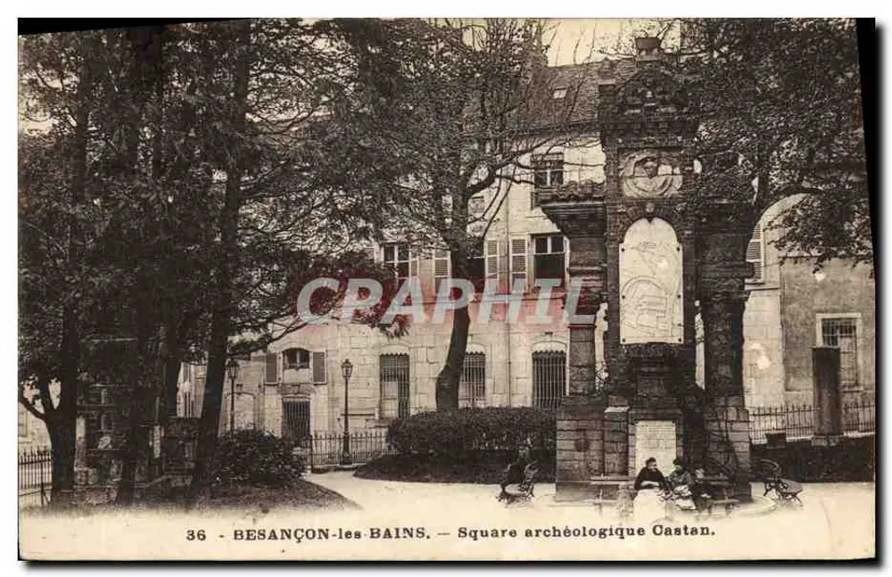 Besançon-les-Bains — Archäologischer Platz Castan — Verlag Girard & Cie, Nr. 36 - Vorderseite