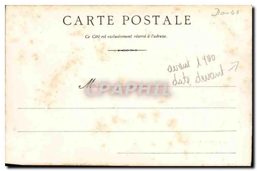 Allgemeiner Blick auf Besançon — Besançon, das Jahr 189 — unbekannter Verlag - Rückseite