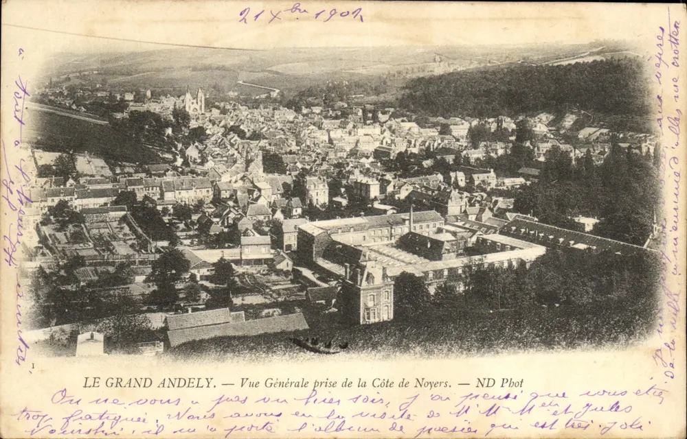 Le Grand Andely — Allgemeiner Blick von der Côte de Noyers — ND Phot - Vorderseite