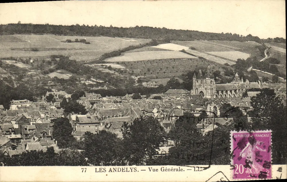 Les Andelys — Vista Geral — LL. — 77 - Frente