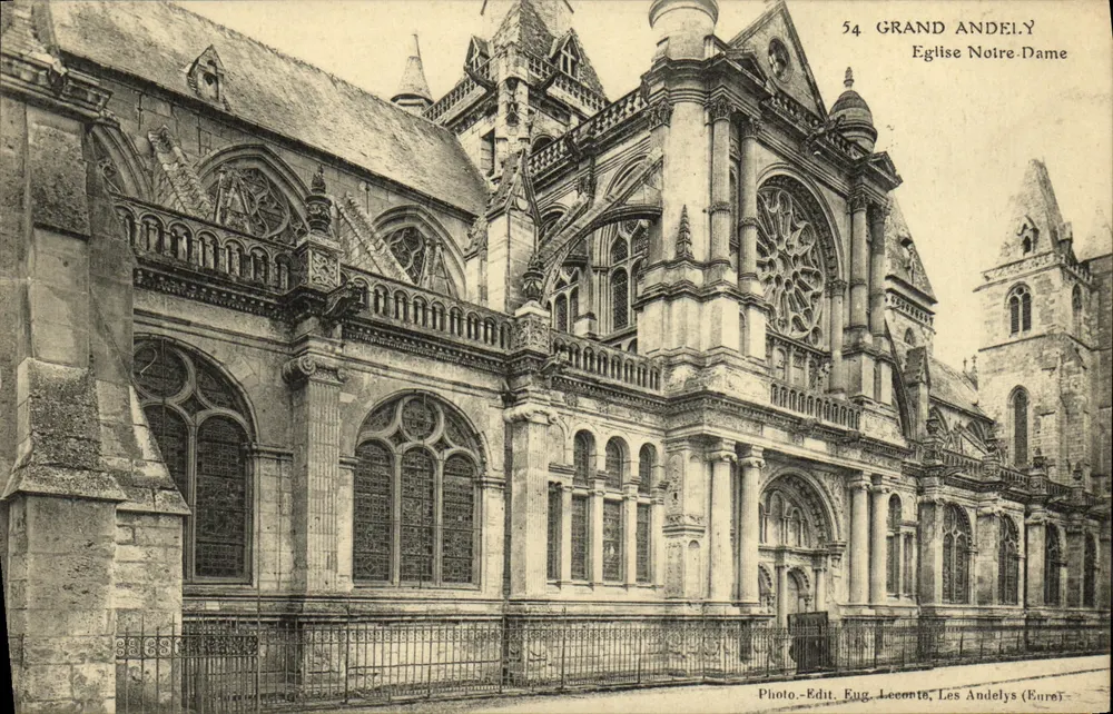 Grand Andely — Kirche Notre-Dame — Photo-Edit. Eug. Leconte, Les Andelys (Eure) - Vorderseite