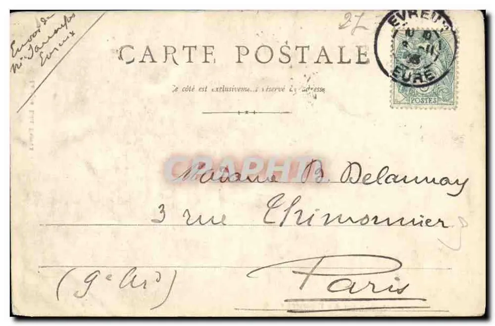 Evreux - Evêché. Salon des Tapisseries — éditeur Lédogie Edith, Evreux, n° 611/103 - Verso