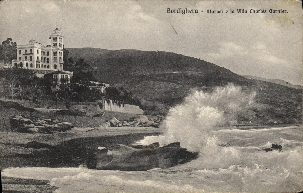 Bordighera - Marosi e a Villa Charles Garnier - Frente