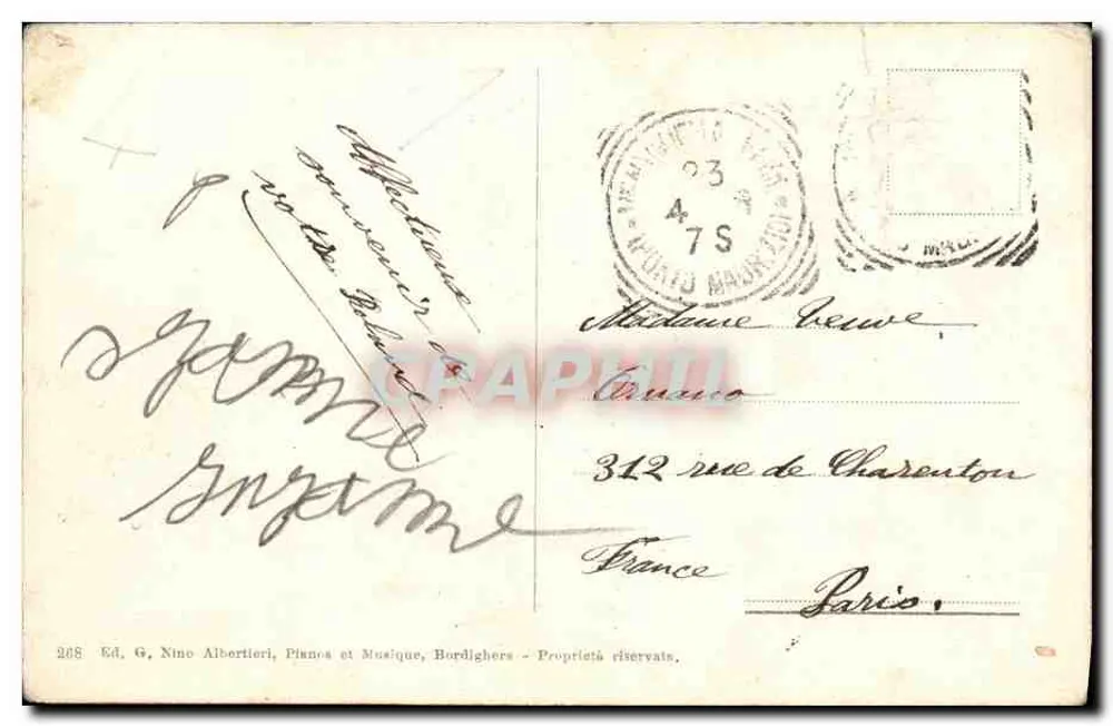 Bordighera - Marosi e a Villa Charles Garnier - Verso