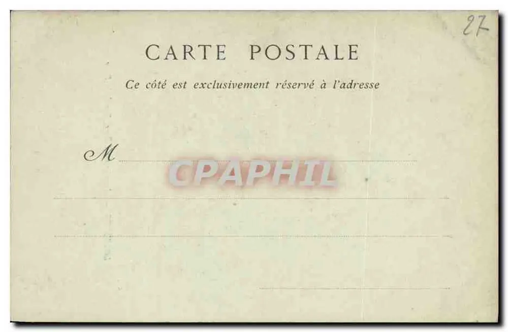 Louvières — Lavoirs sobre o rio Eure, Rue de la Poste — Coleções ND. Fot. n°36 - Verso