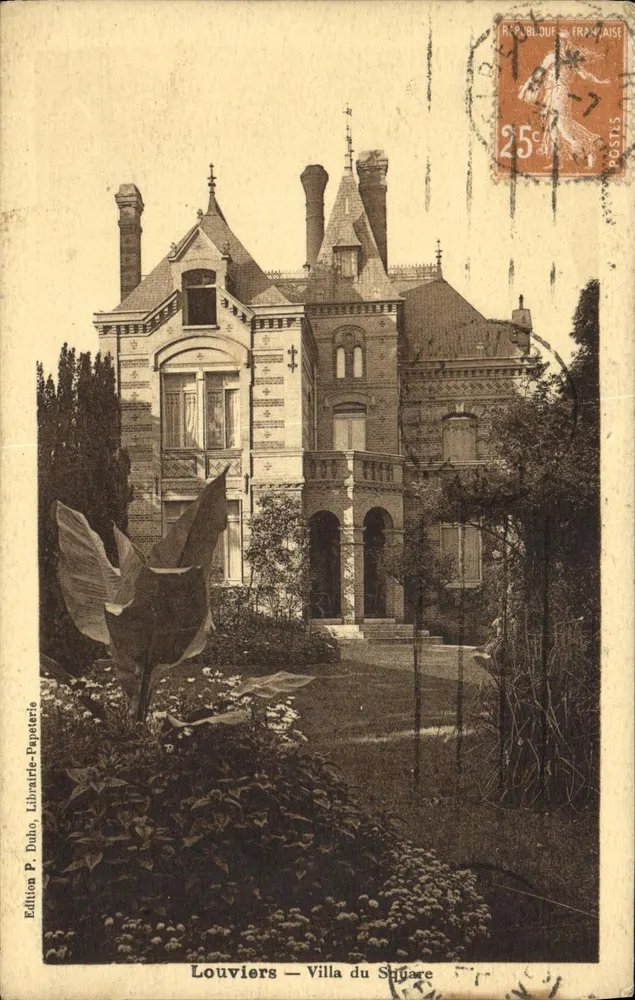 Louvières — Villa do Square — Edição P. Duho, Livraria-Papelaria - Frente