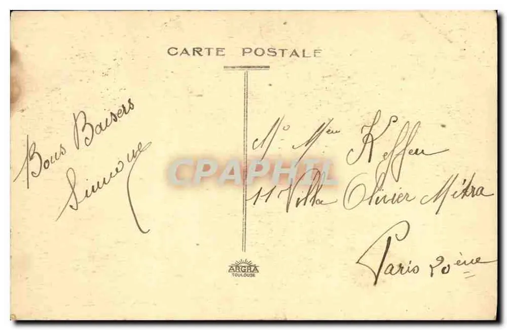 Louvières — Villa do Square — Edição P. Duho, Livraria-Papelaria - Verso