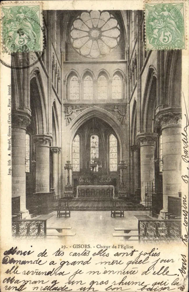 Gisors - Coro da Igreja — Imp. lit. A. Bardel, Gisors (Eure) — n°29 - Frente