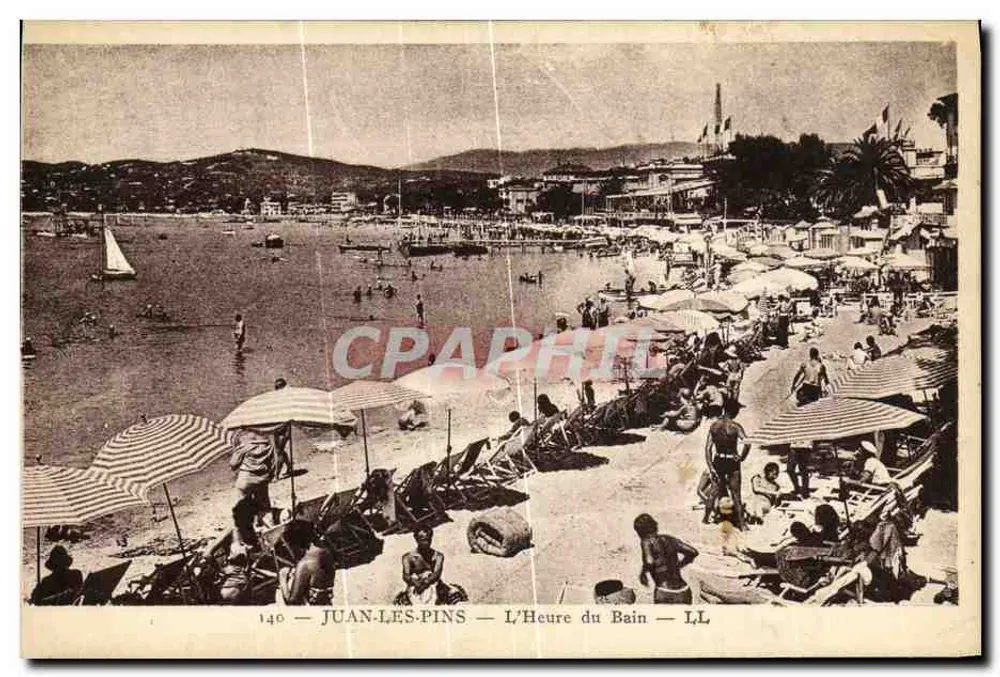 Juan-les-Pins — A Hora do Banho — LL — n°140 - Frente