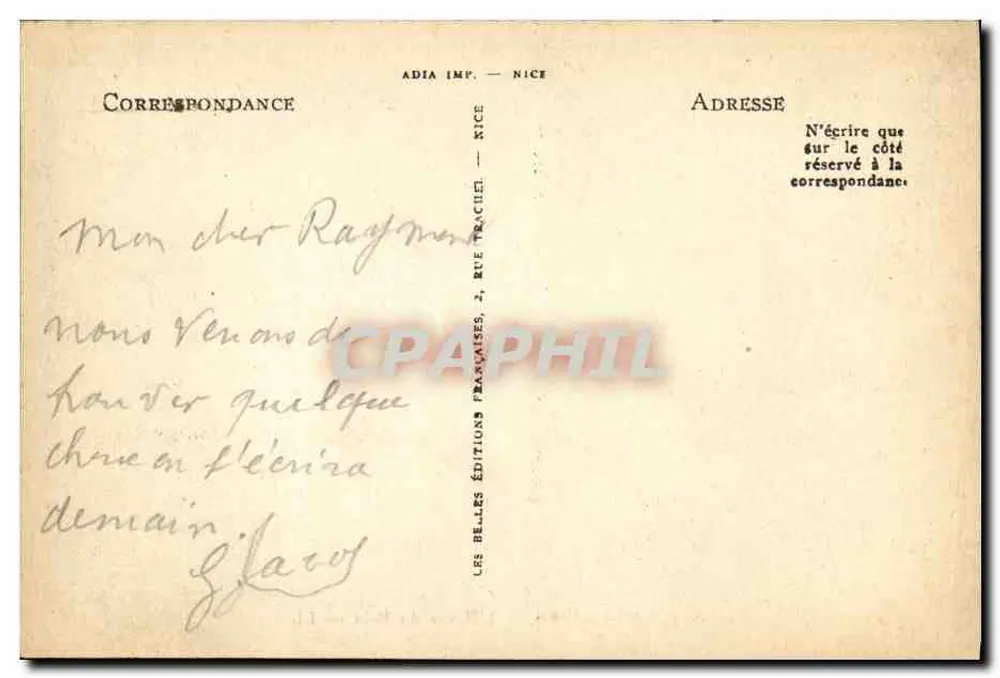 Juan-les-Pins — A Hora do Banho — LL — n°140 - Verso