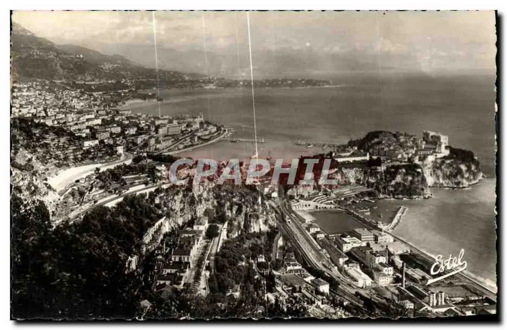 Ansicht von Monaco, Cap Martin und Italien — Verleger Estel, Nr. 17117 - Vorderseite