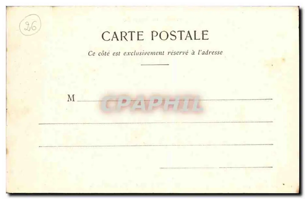 Ruínas do Castelo de Crussol — Em torno de Valence — Coleção P. P., Valence, n°26 - Verso