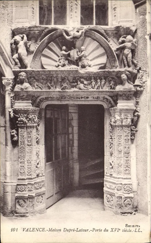 Valence - Maison Dupré-Latour - Tür aus dem 16. Jahrhundert - Selecta. LL. 101 - Vorderseite