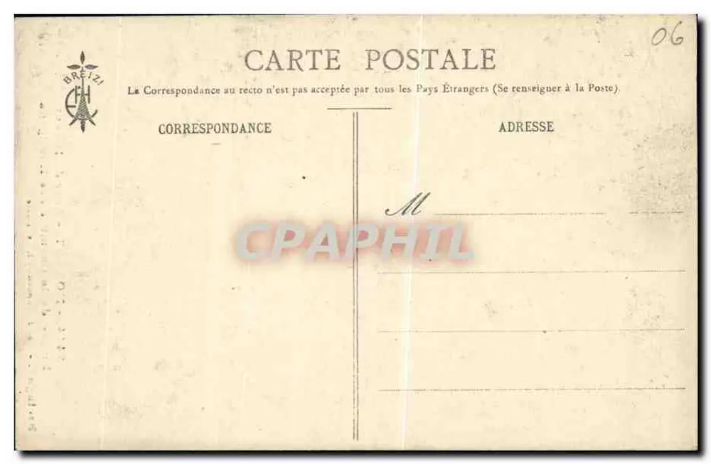 Anse de Dinant — Eingang zur Kammer der Korrigan — Col. E. Hamonic, Cl. Le Doaré - Rückseite