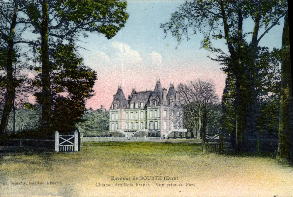 Schloss des Bois Francs — Umgebung von BOURTH (Eure) — Éd. B. Bémanthe, Boursill - Vorderseite