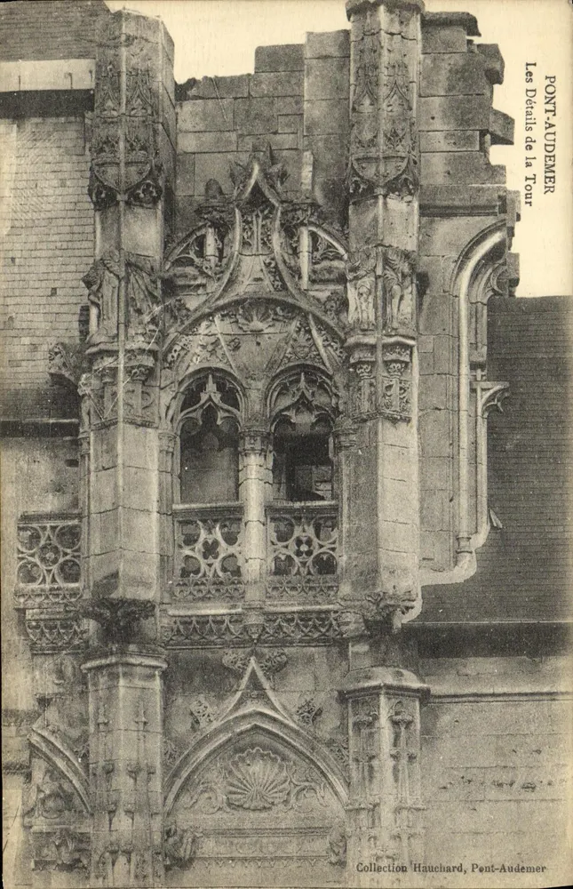 Details der Turm — Pont-Audemer — Sammlung Hauchard - Vorderseite