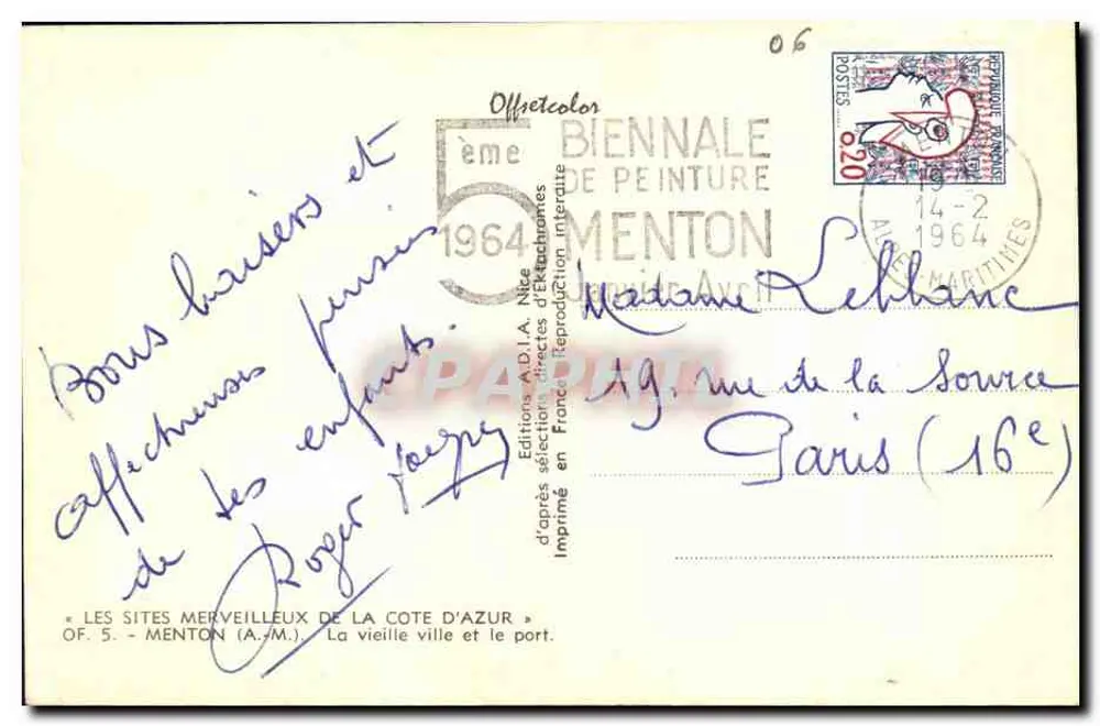 Menton — Die wundervollen Sehenswürdigkeiten der Côte d'Azur — Officetcolor - Rückseite