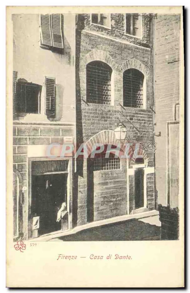 Firenze — Casa de Dante — editor desconhecido, n° 539 - Frente