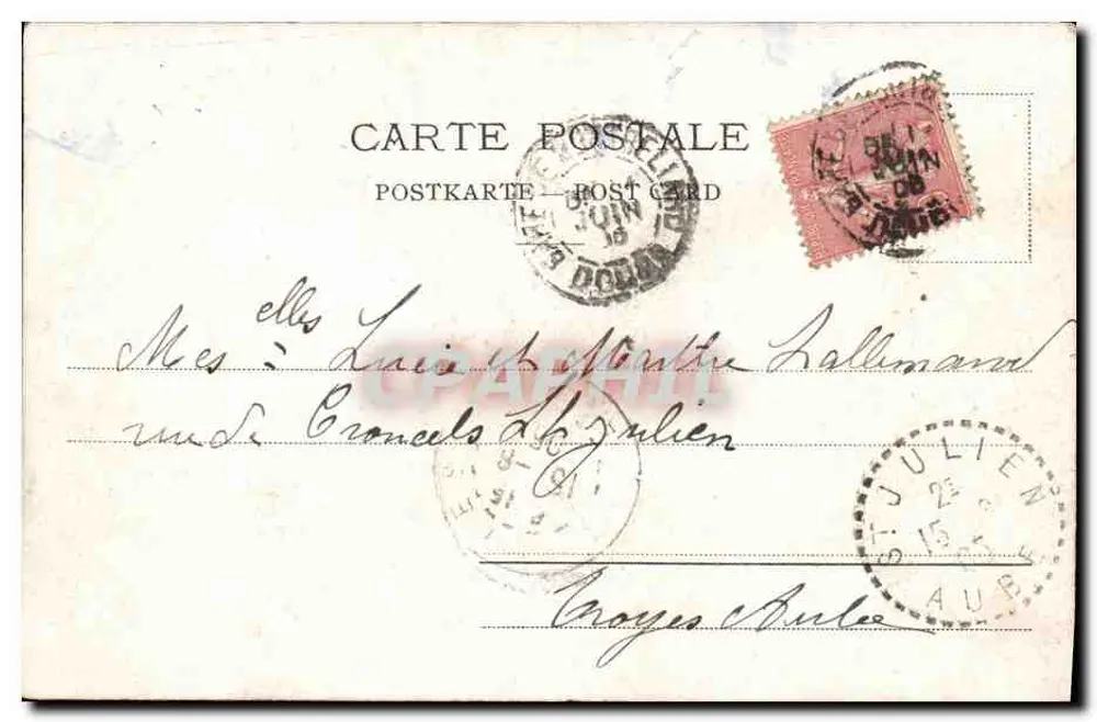 Genf. Anlegestelle des Englischen Gartens — unbekannter Verlag, Seriennummer C.P.N. 699 - Rückseite