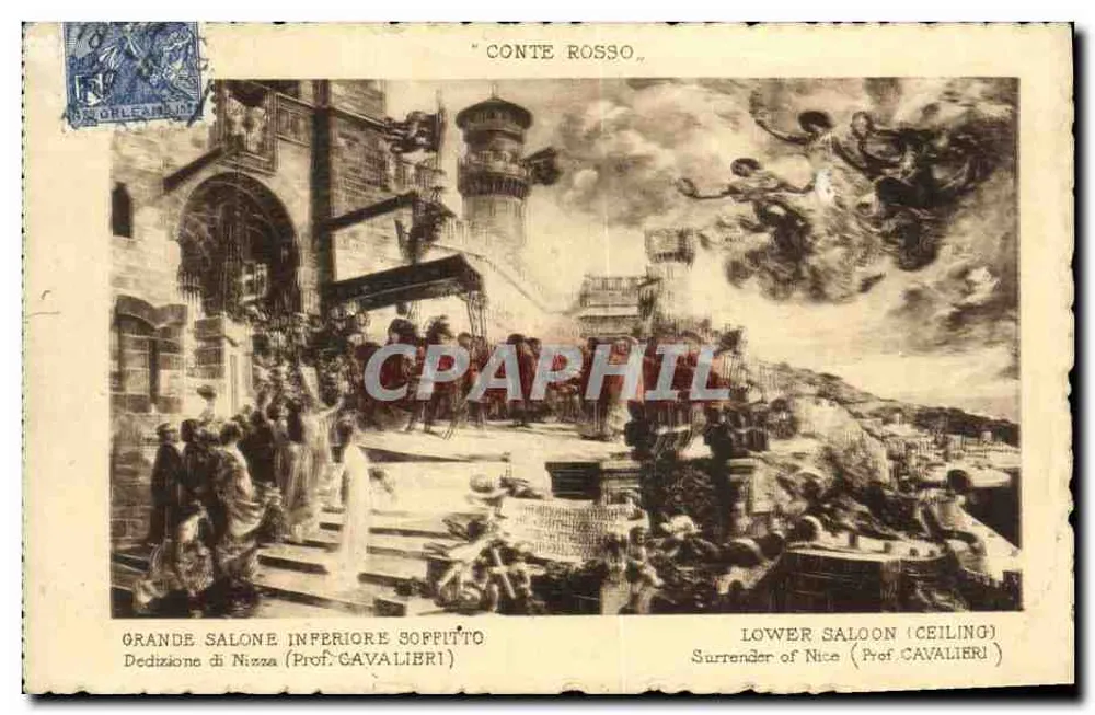Oddanie Nicei — Prof. Cavalieri — Lloyd Sabaudo - Awers