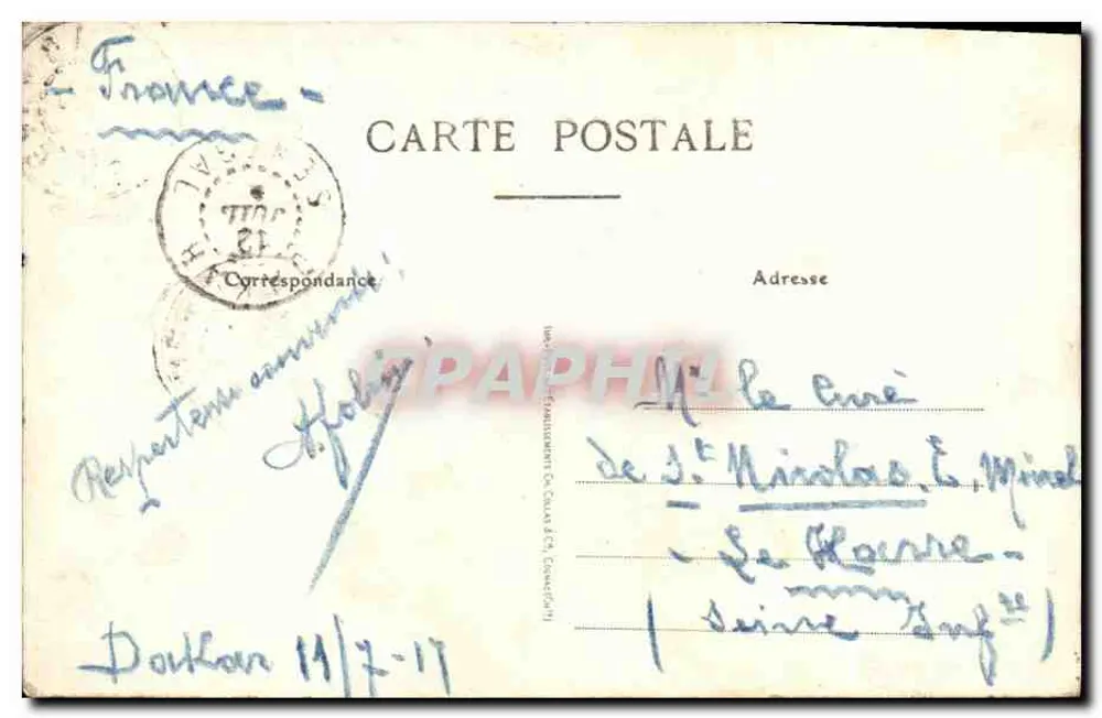 Dakar — Entrada da Cidade — Collection Gautron, Dakar - Verso