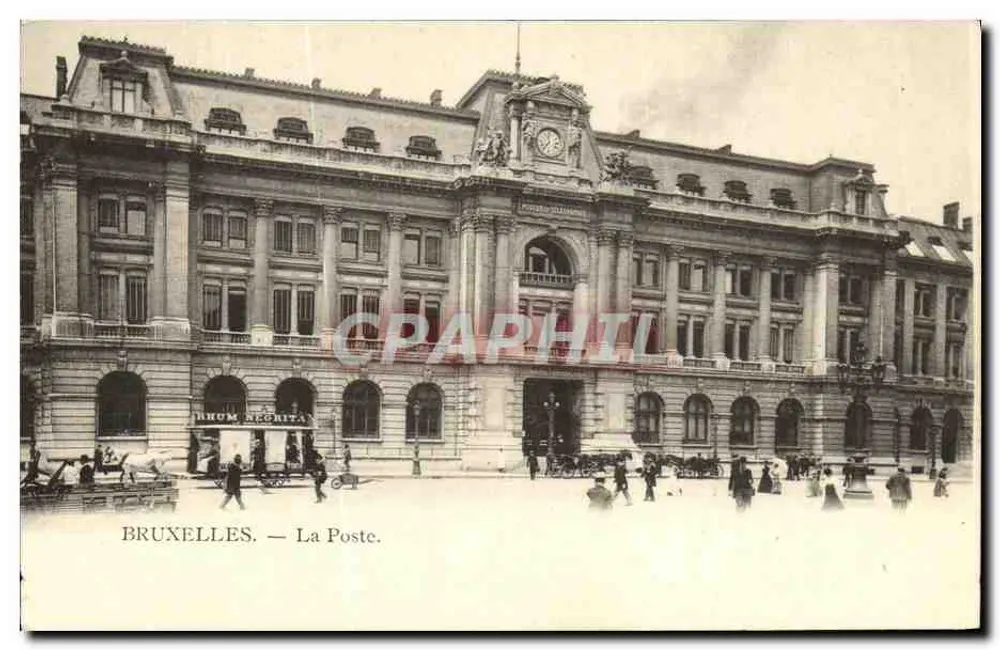 Bruxelas — La Poste — editor anônimo, número de série não visível - Frente