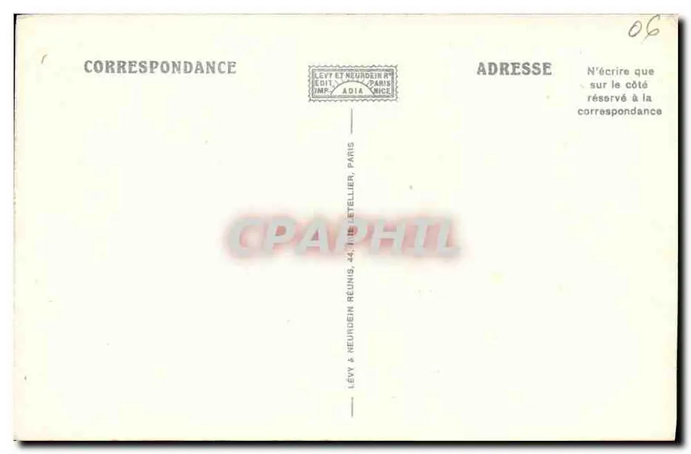 Peïra-Cava (A.-M.) — Blick auf die Schneelandschaft der Alpen — LL. — Verlag LL. - Rückseite