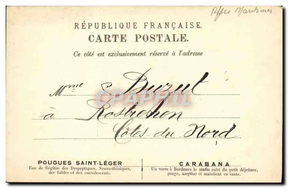 Palácio do Príncipe — Monte Carlo — editor A. FERRAD - Verso
