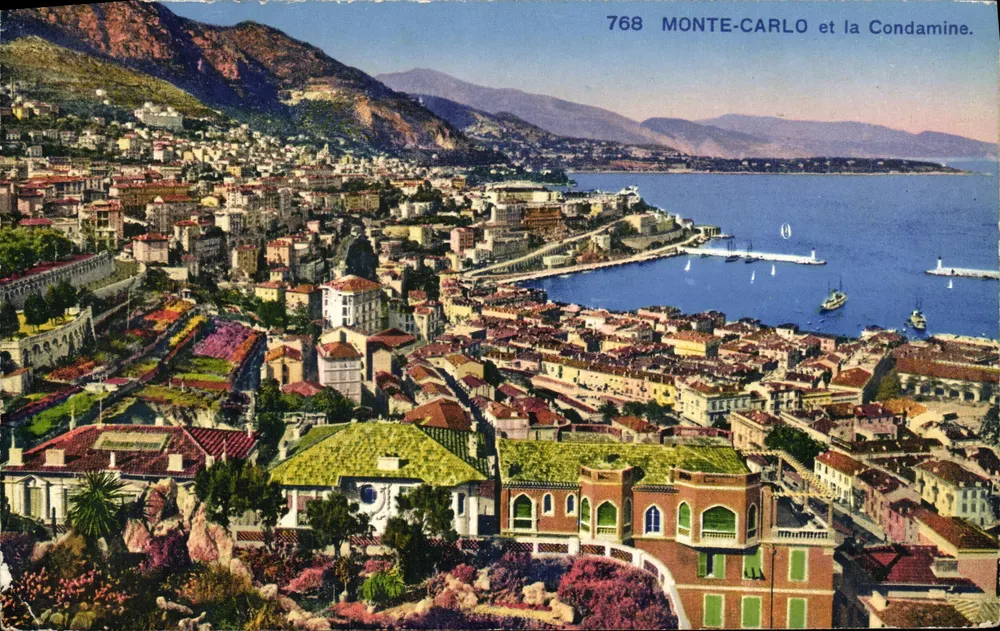 MONTE-CARLO e a Condamine — 768 — Fotocromia - Frente