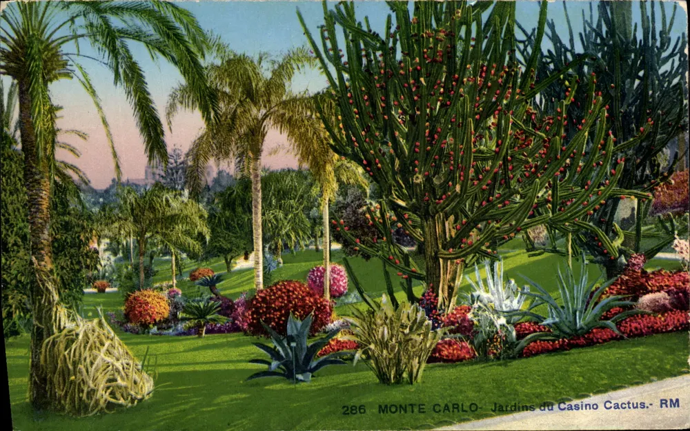 Monte Carlo — Gärten des Casino Cactus — RM 286 - Vorderseite