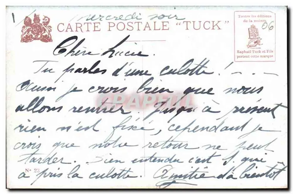 Monte-Carlo. Die Terrassen und Der Felsen — Oilette, N. Bertrand - Rückseite