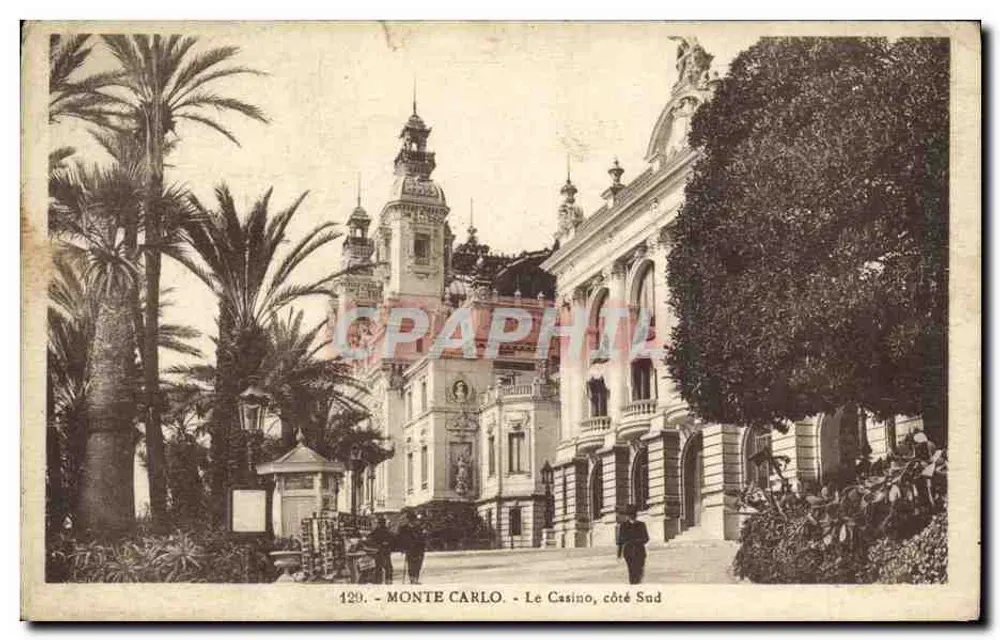 Monte Carlo - O Casino, lado sul — Graphil, n° 120 - Frente