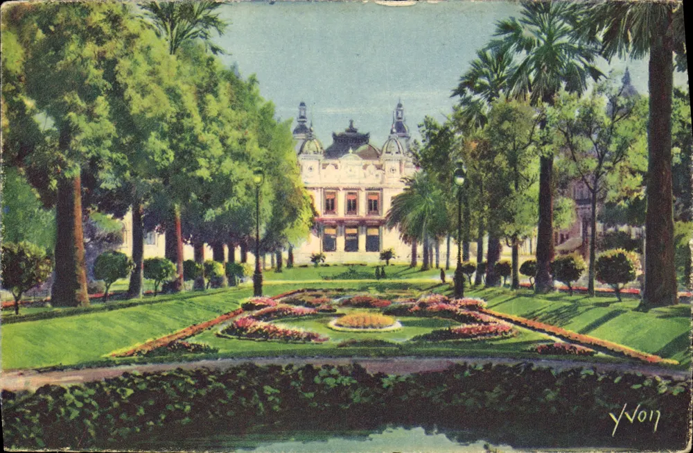 Monte-Carlo — Die Gärten des Casinos — Éditions d'Art Yvon - Vorderseite