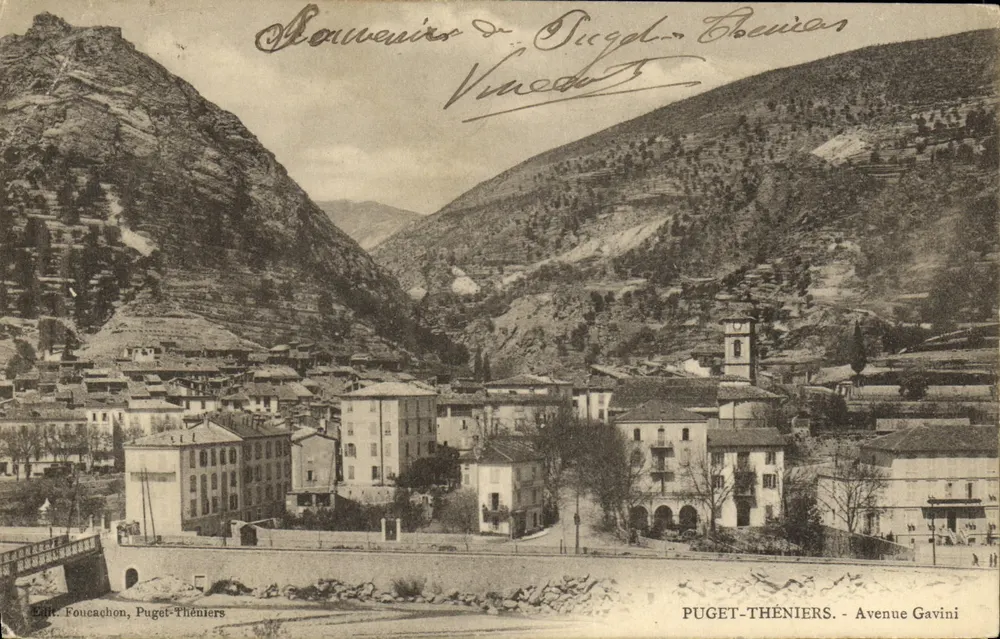 Puget-Théniers — Via Gavini — Ed. Foucauchon, Puget-Théniers - Recto