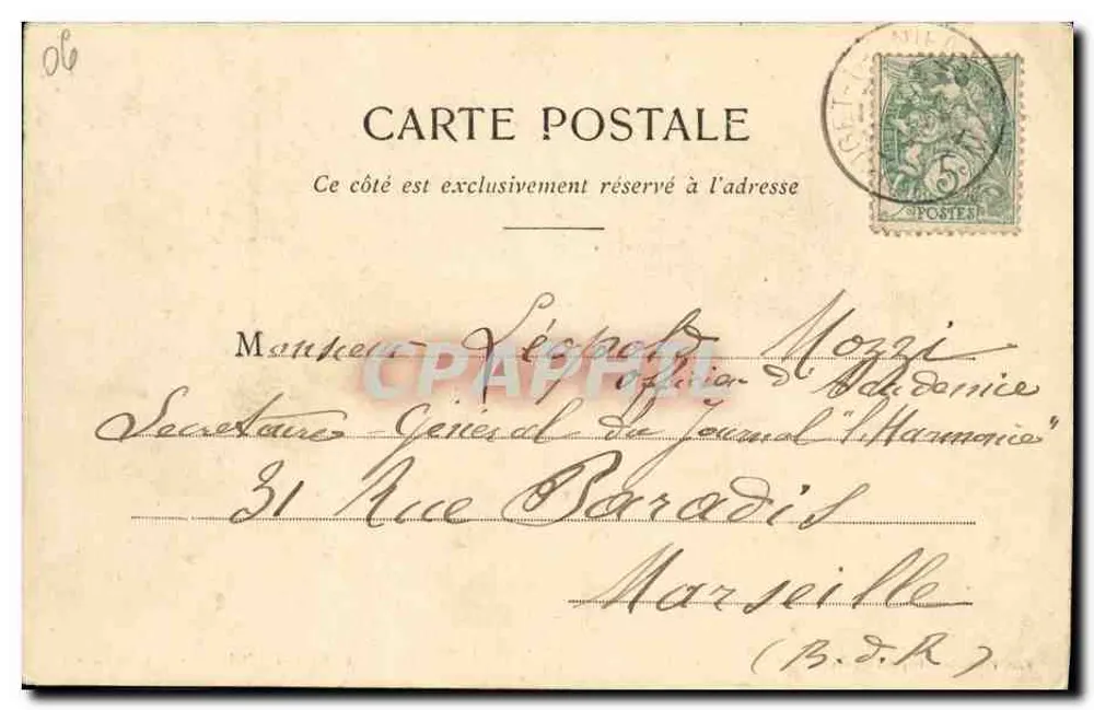 Puget-Théniers — Via Gavini — Ed. Foucauchon, Puget-Théniers - Verso