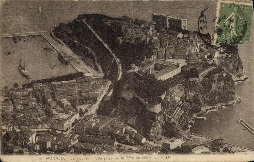 Monaco - Der Felsen - Ansicht vom Hunde-Kopf — CAP. - Vorderseite
