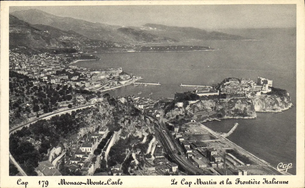 O Cap Martin e a Fronteira Italiana — Mônaco-Monte-Carlo — Cap 179 — editor Cap - Frente