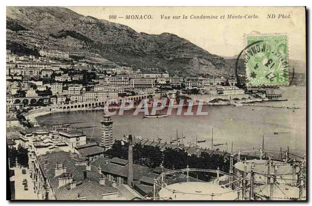 Monaco — Vue sur la Condamine et Monte-Carlo — ND Phot. - Vorderseite