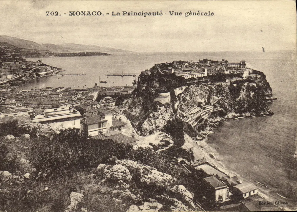 Mônaco - A Principeza - Vista geral — Edição Gilèta, n° 702 - Frente
