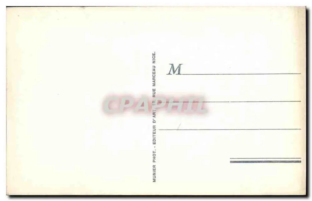 Monaco — Das Ozeanographische Museum und der Hundekopf (Ansicht vom Meer aus) — RM - Rückseite