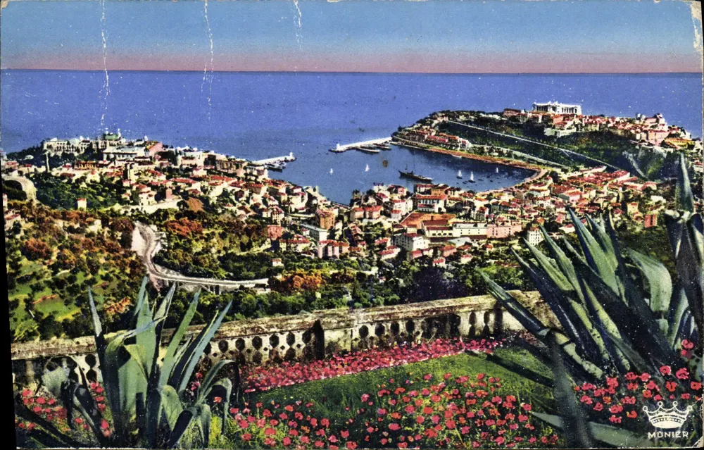 Mônaco — Vista tirada da Turbie — Edições Monnier - Frente