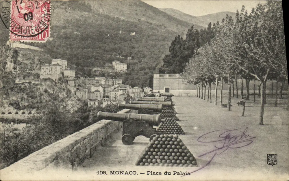 Mônaco — Praça do Palácio — 196. Editor não identificado - Frente